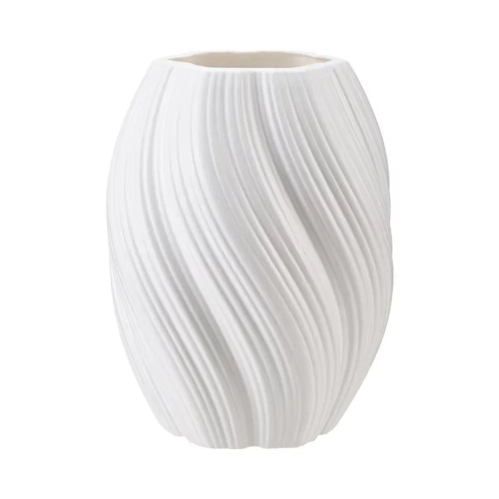 Modern Wave Shaped Plastic Vase