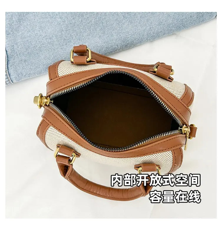 Famous Designer Leather Women's Tote Bag Luxury Brand Popular Classic Fine Craftsmanship Elegant Vintage Commuter Bag