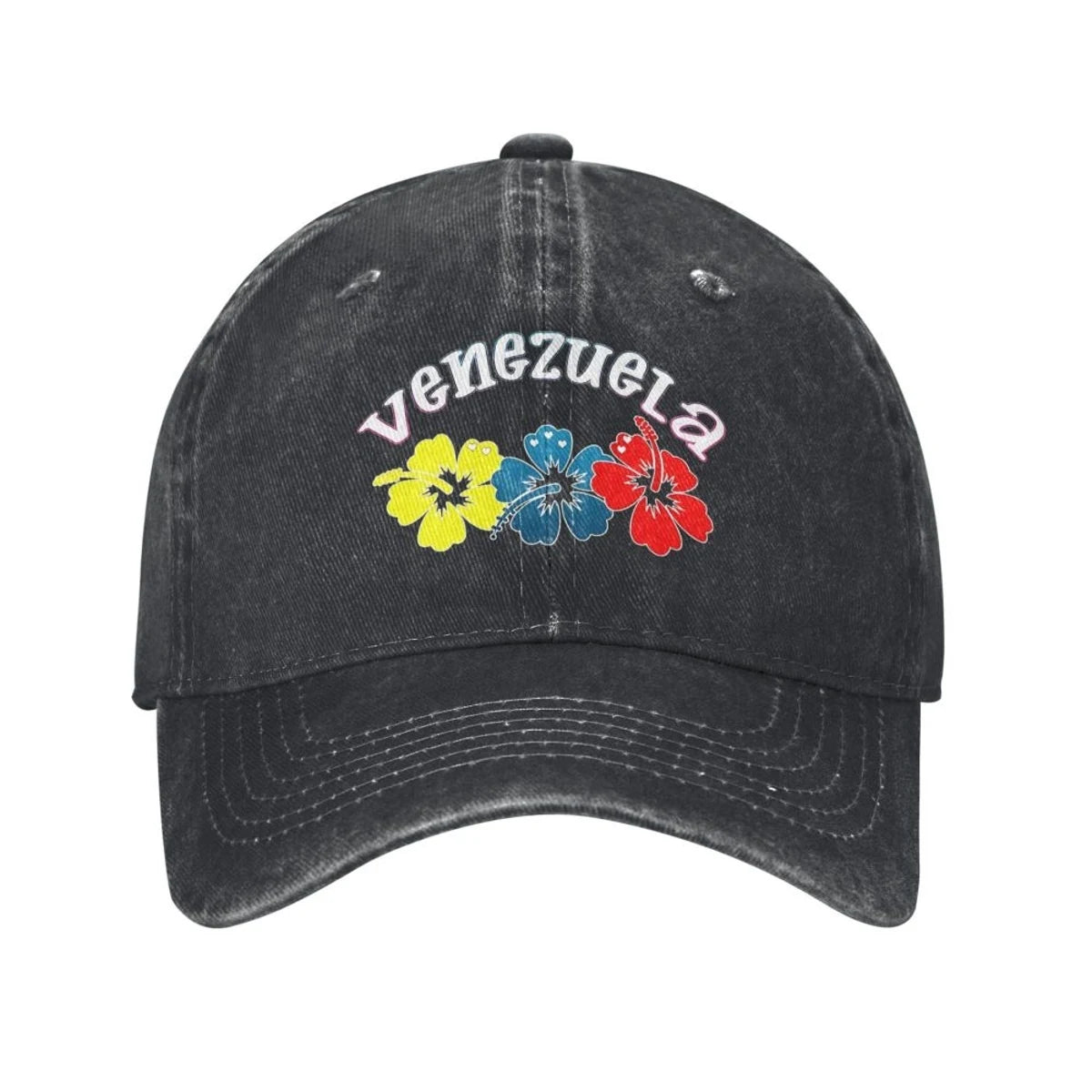 Vintage Venezuela Flag Baseball Cap Men Women Distressed Washed Snapback Hat Venezuelan Sandwich Outdoor Running Golf Caps Hat