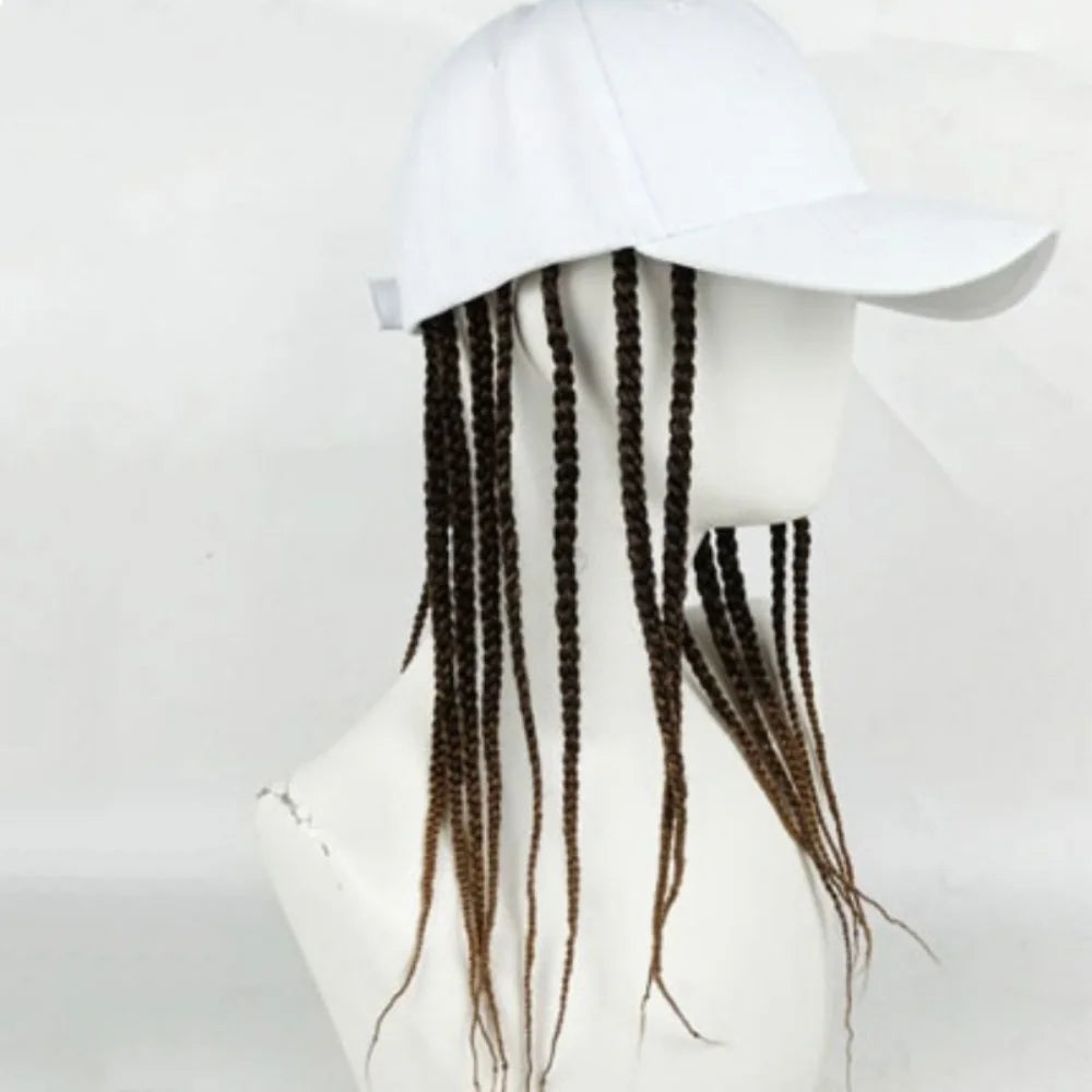 Baseball Cap Wig Hip Hop Hat Daily Wear Peaked Cap Wig Hair Dreadlocks Cap 35cm Dirty Hair Braid Sun Visor Hats Funny Costume
