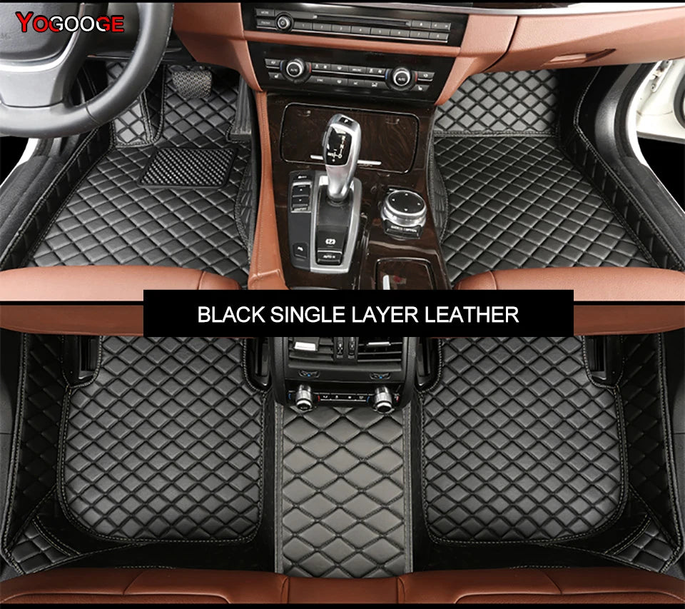 YOGOOGE Custom Car Floor Mats For Subaru Forester 2002-2023 Auto Carpets Foot Coche Accessorie