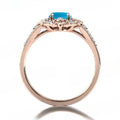 High end retro style zircon ring imported carved palace style ring holiday promotion jewelry banquet anniversary versatile