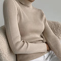 Heliar Women Fall Turtleneck Sweater Knitted Soft Pullovers Cashmere Jumpers Basic Soft Sweaters For Women 2024 Autumn Winter
