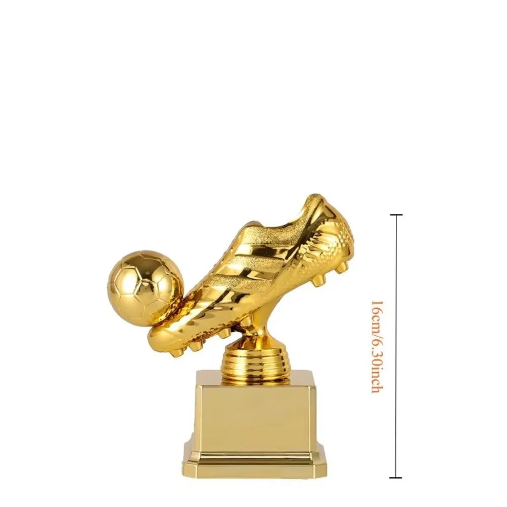Youth Sports Golden Boot Award Trophy Football Match Plastics Soccer Fan Club Souvenir Cup Competition Honor Handicraft Football