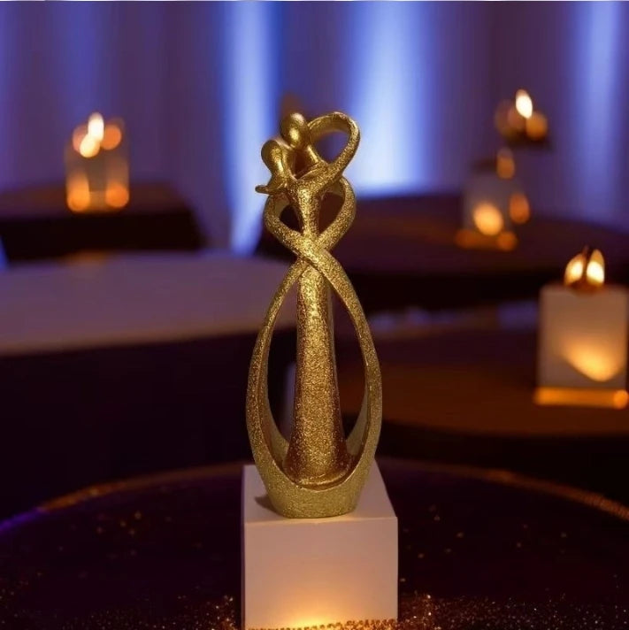 Nordic Style Creative Home Decor: Embracing Couple Sculpture for Office, Bookshelf, Living Room, Bedroom, Tabletop Decoration