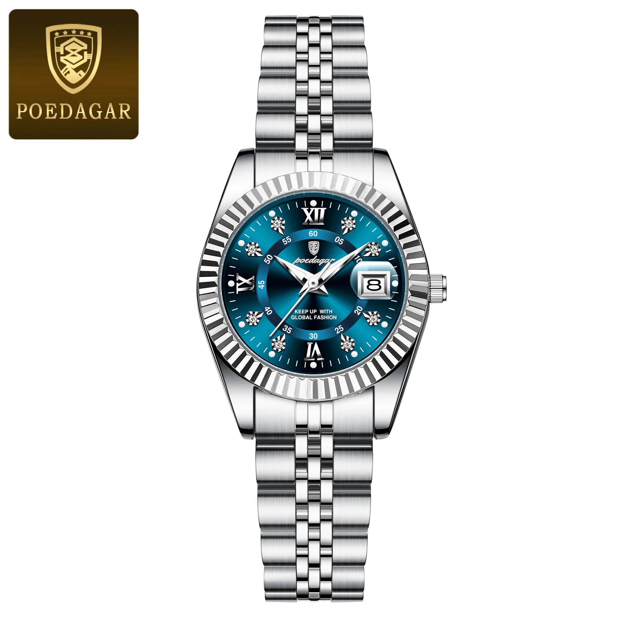 Women's Luxury Quartz Watch – Waterproof Luminous Stainless Steel Ladies Wristwatch