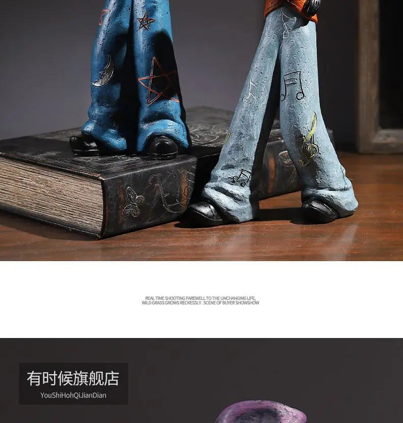 Wine Cabinet Decoration Western The Band Characters Retro Ornaments