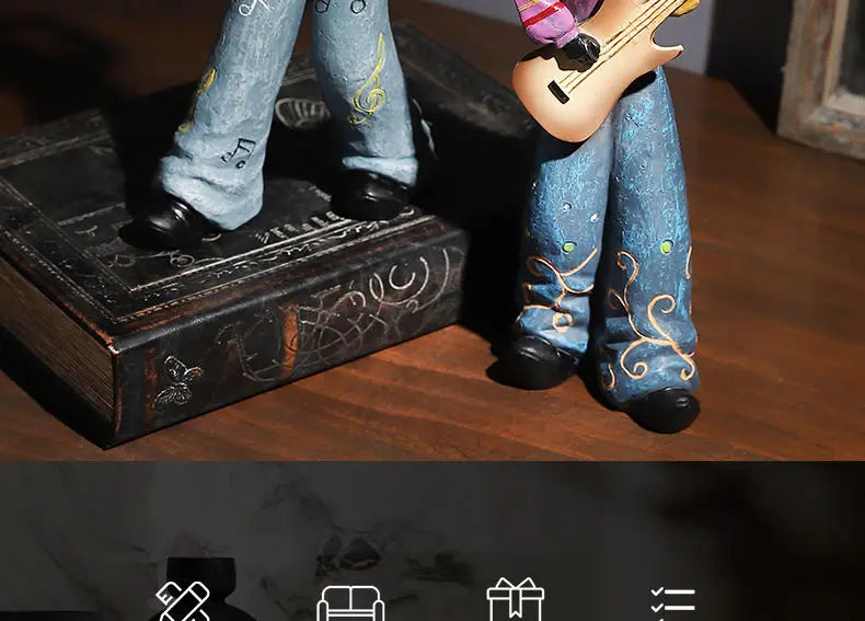 Wine Cabinet Decoration Western The Band Characters Retro Ornaments