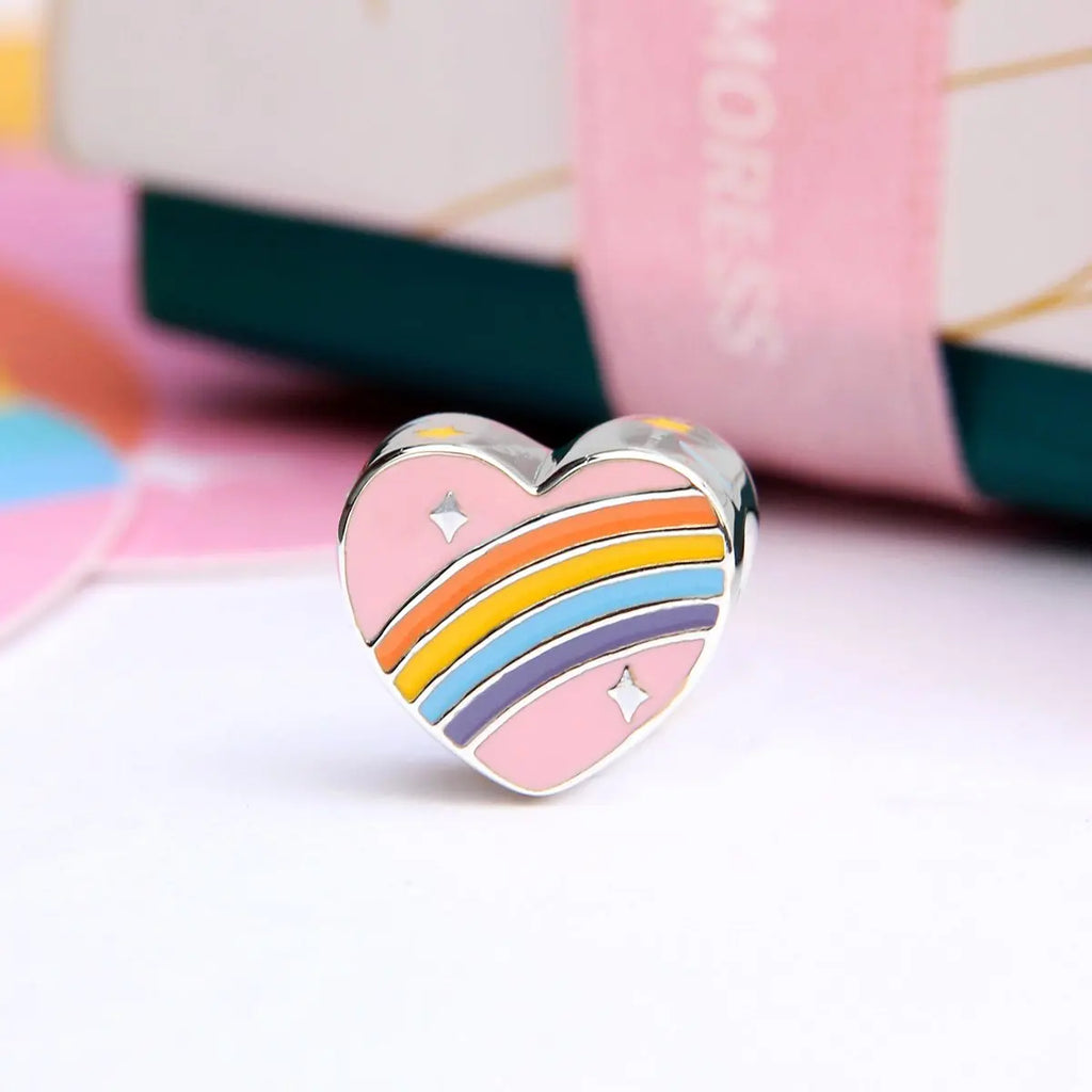 925 Sterling Silver House Star Moon Colorful Heart Pendans Beads Diy Fit Original Pendant Charm Bracelet Necklace Women Jewelry