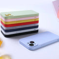 Liquid Silicone Phone Case for iphone 15 14 13 12 mini 11 16 Pro X XR XS Max 15 Plus Shockproof Soft Back Cover Cases