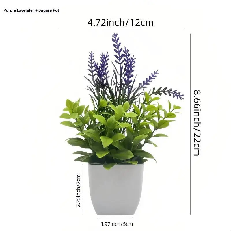 Artificial Potted Plants With Lifelike Foliage And No Maintenance
