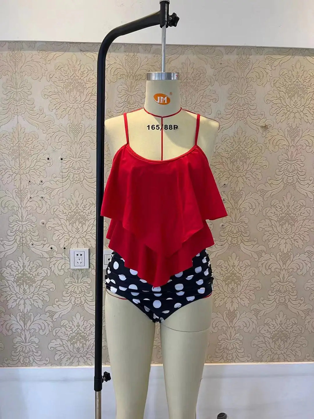 Swimwear Ruffles Women Suits Two Piece Sets Printed Beachwear High Waist Bikini Set Bottoms Push Up Tankini Swimsuits Women