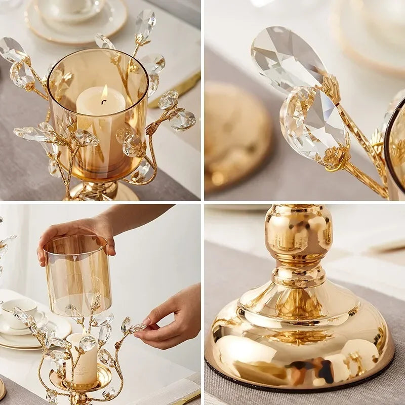 Candle Holder Wedding Decoration European Style Candle Holders Home Crystal Candle Holder Decorations Romantic
