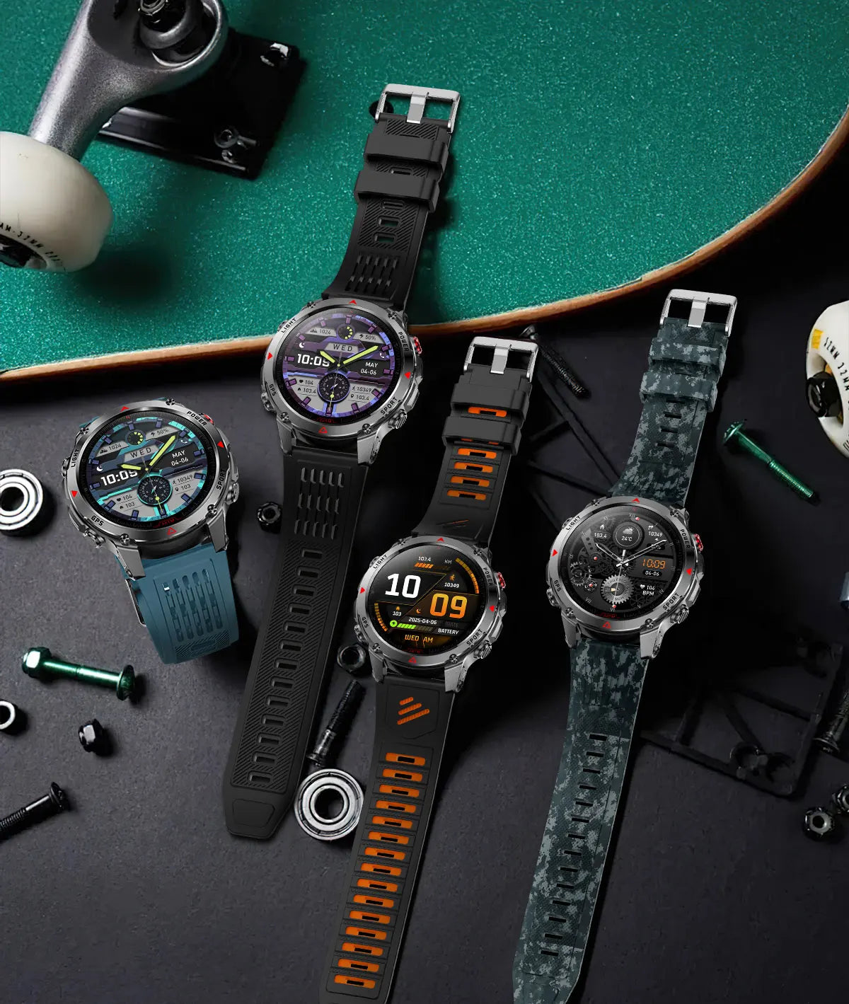 Smart Watch For Men 1.46'' 360*360 HD AMOLED Color Display Voice Call Compass LED Sports Fitness Waterproof Watch Ladies