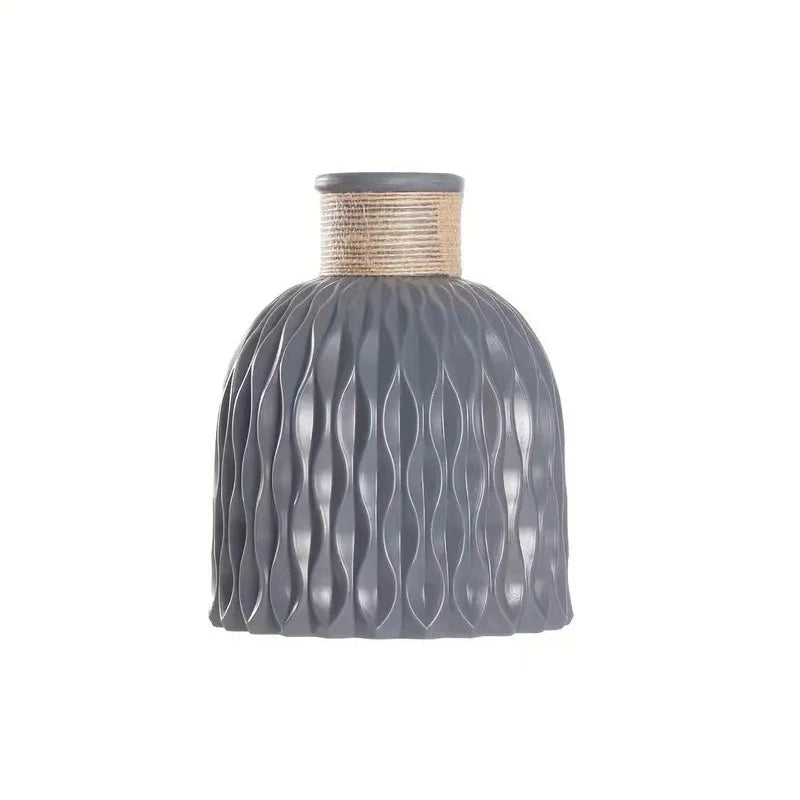 Plastic Flower Vase, Faux Ceramic Vase For Home Decoration