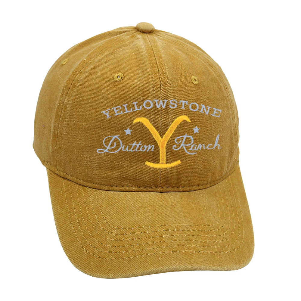 Yellowstone Dutton Ranch Baseball Cap Embroidery Cowgirl Dad Hat Men Summer Casual Farm Hat Unisex