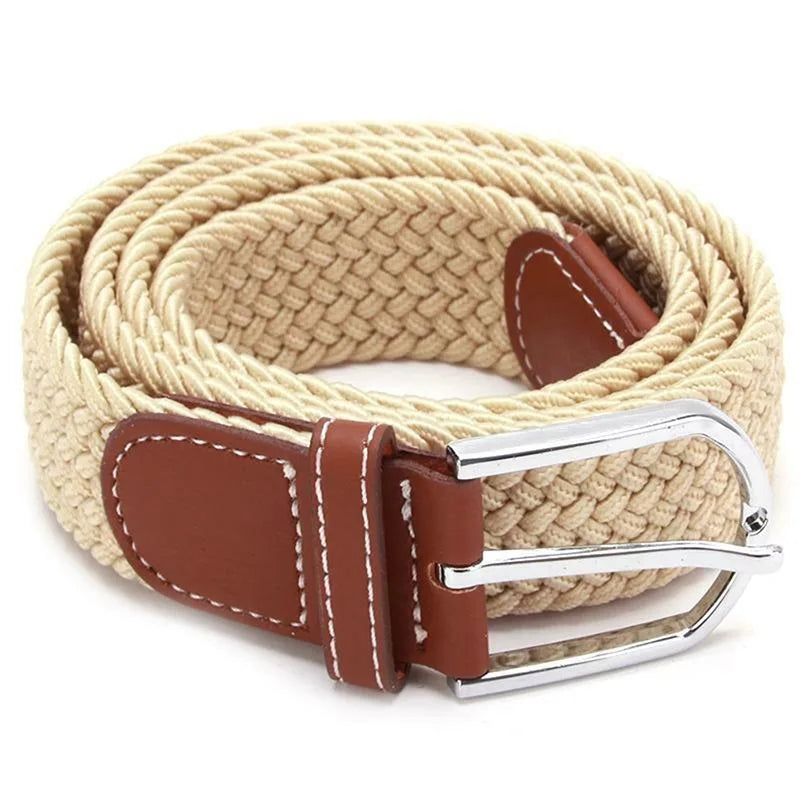 Men Belts Fashion Unisex Jeans Belts Adjustable Belt Men Outdoor Travel Hunting Waist Belt Automatic Plastic Buckle for Pants