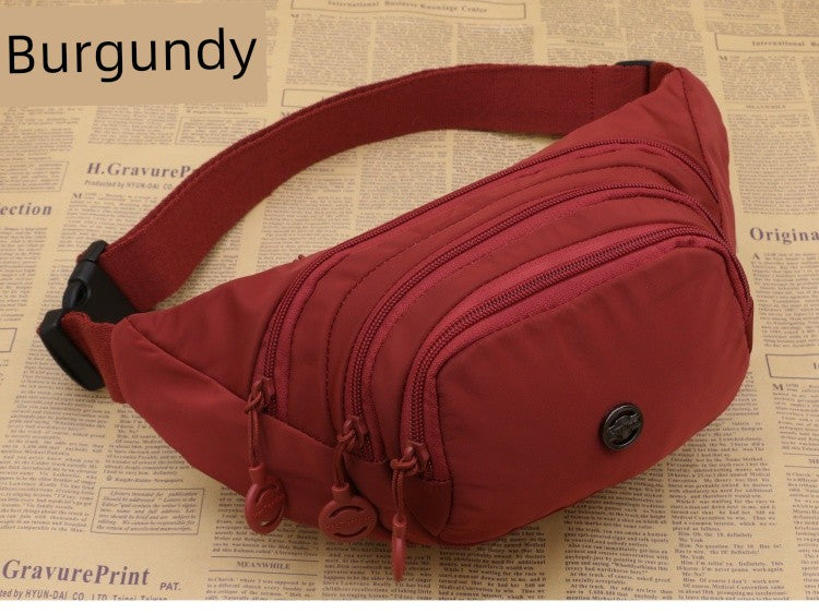 Unisex Waist Bag Multi-Functional Large Capacity Water Repellent Outdoor Sports Mobile Phone Wallet Oxford Cloth Cashier Bag