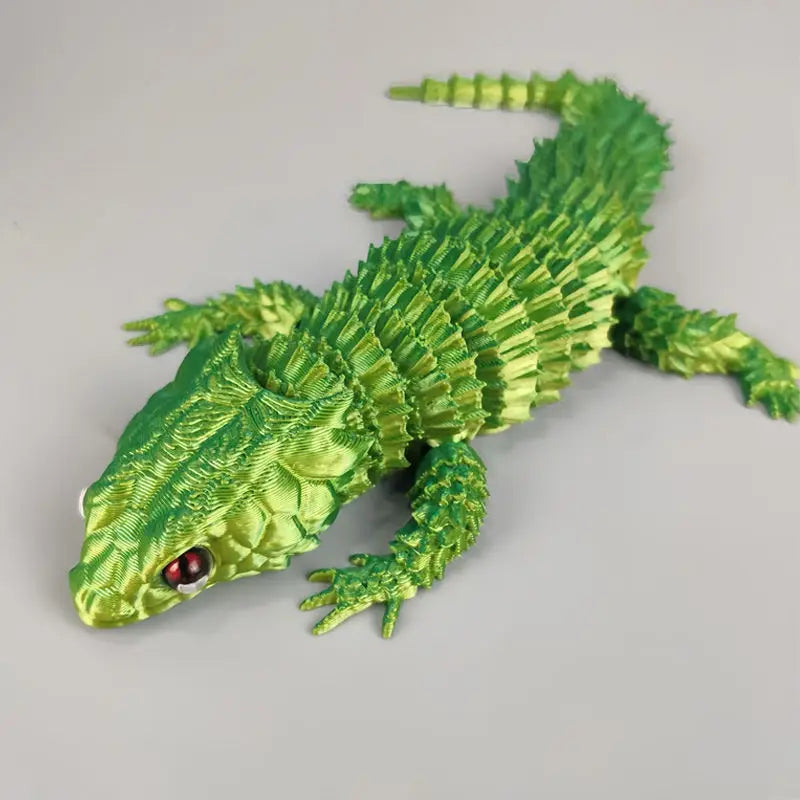 3D Printed Crocodile Articular Movable Funny Gifts Rotatable Office Home Desktop Decorations Crafts Decor Игрушки Для 3D-печати