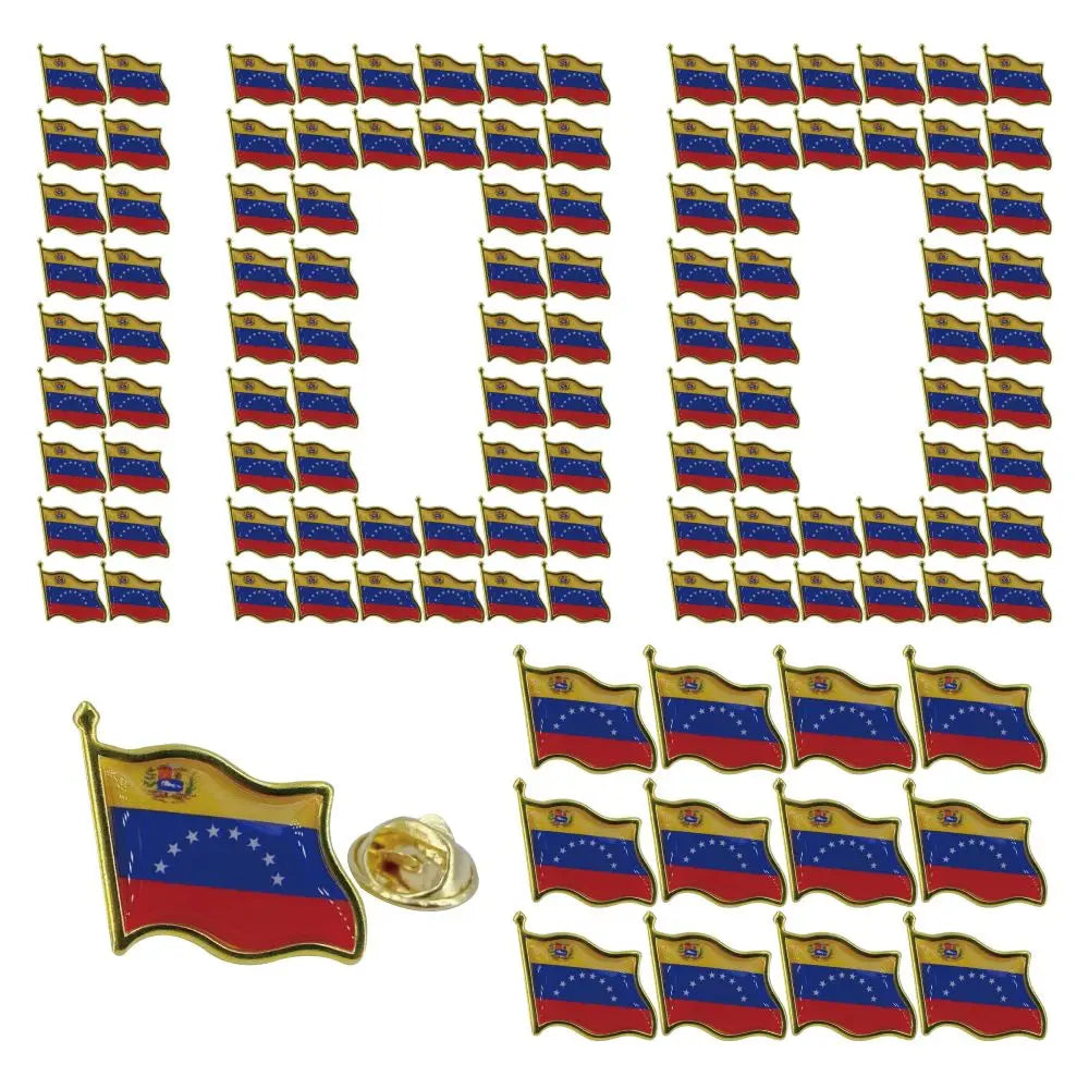 Venezuela Flag Lapel Pin - Enamel Metal National Badge | World Travel Souvenir Gifts for Men & Women | Country Flag Patriotic Br