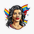Venezuela Map Flag Sticker for Bicycle Van Laptop Motorcycle Wall Car Window Glass Off-road Decal Customizable Decal