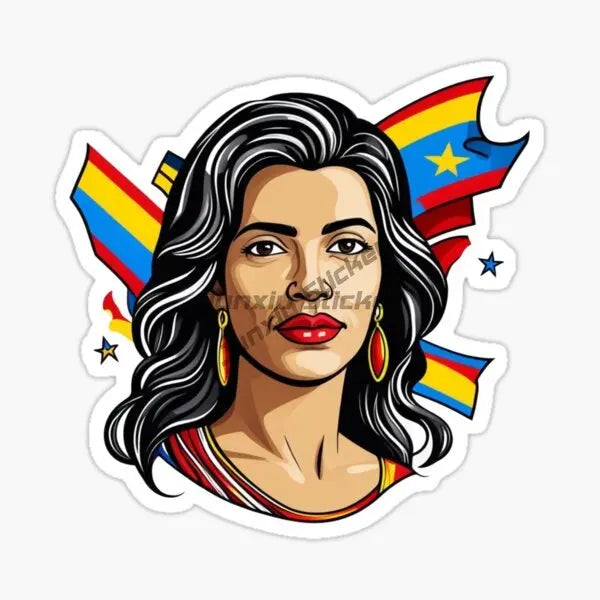 Venezuela Map Flag Sticker for Bicycle Van Laptop Motorcycle Wall Car Window Glass Off-road Decal Customizable Decal