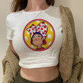 Venezuela streetwear  graphic  fairy grunge  crop top Woman Kawaii cyber y2k manga Harajuku crop top