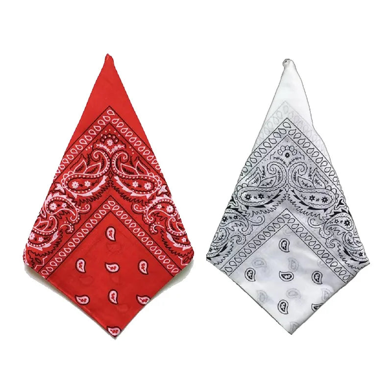 1/2pcs Hip Hop Bandana Man Women Fashion Outdoor Headbands Hair Band Wrist Wraps Hair Scarves High Quality Hair Accessories