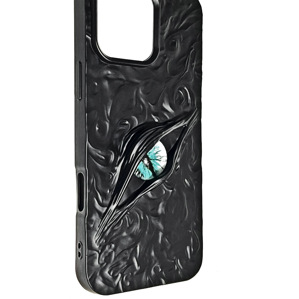 Fashion Phone Cases for iPhone 17 Air 16 Pro Max 15Pro 14Pro Personalized 3D "Devil's Eye" Design Cover Halloween Couple Case
