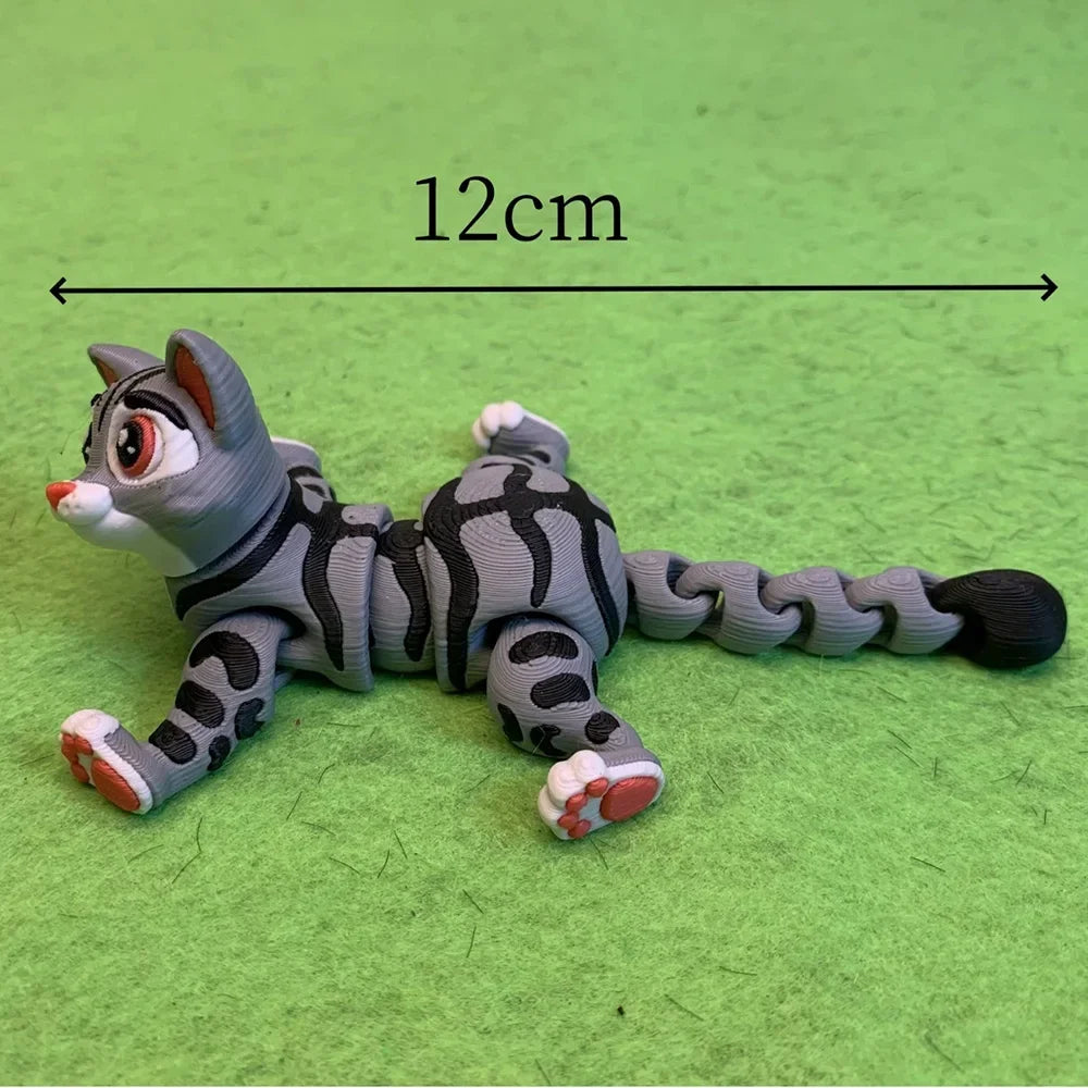 Multi-articulated 3D Printing Articulating Animals Squirrels Foxes Dogs Wolves for Home Desk Decoration Decor Kids Gift