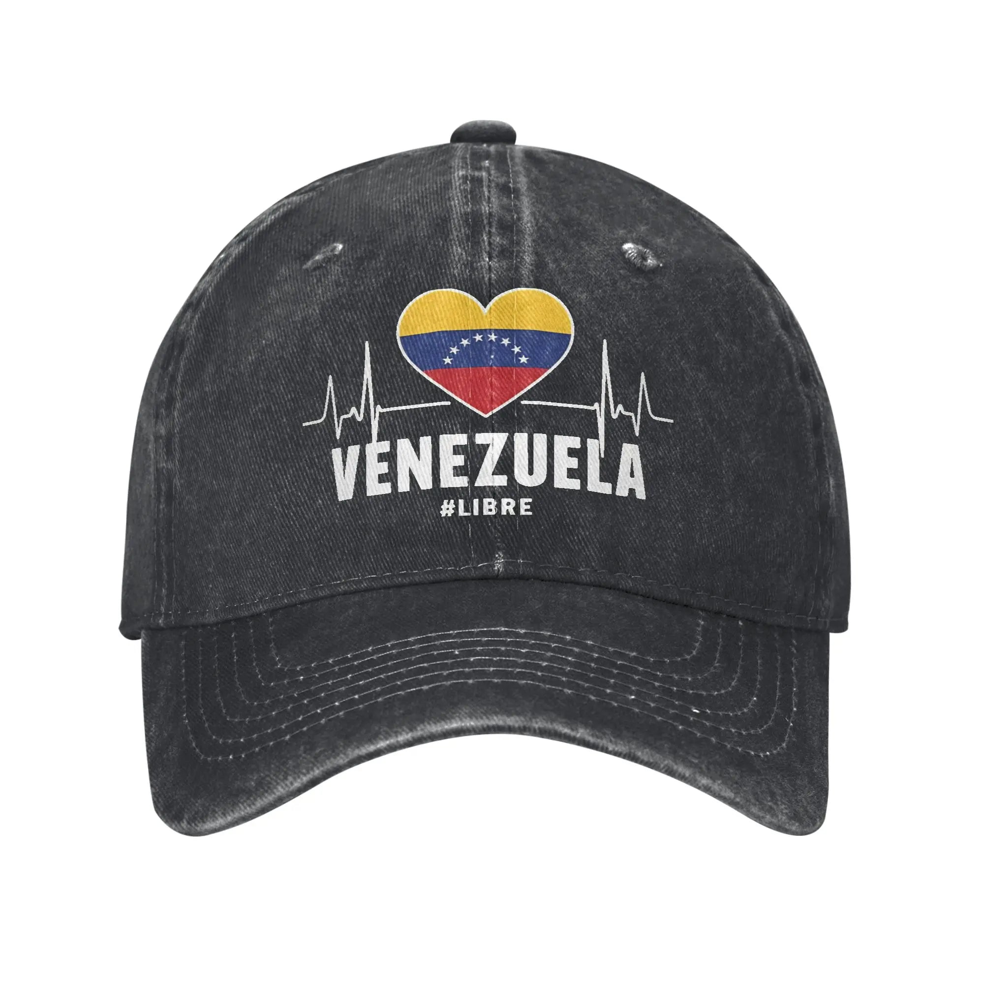 Men Women Venezuela Libre 2026 Free Venezuela  Print Hats Vintage Distressed Washed  Baseball Cap Adjustable