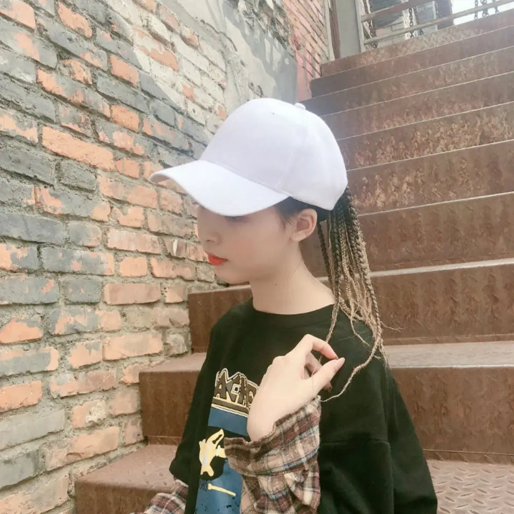 Baseball Cap Wig Hip Hop Hat Daily Wear Peaked Cap Wig Hair Dreadlocks Cap 35cm Dirty Hair Braid Sun Visor Hats Funny Costume