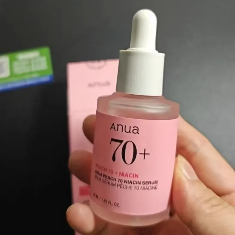 ANUA New Version of Peach Water 70% Niacinamide Essence PEACH 70+ Peach Essence 30ml Skin Care Serum Anti-Aging MOISTURIZING