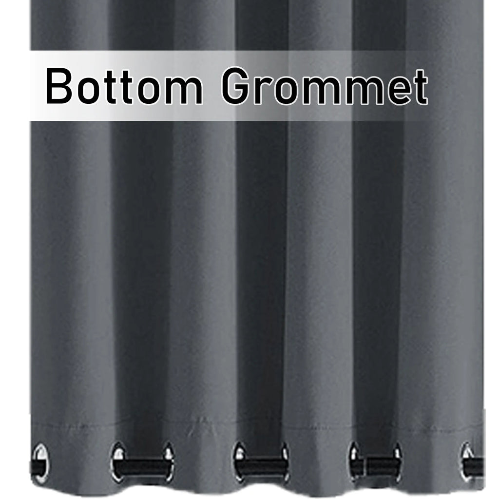 Patio Outdoor Curtain Waterproof Thermal Insulated Double Grommets Sun Block Windproof Window Curtains For Garden Drapes Porch