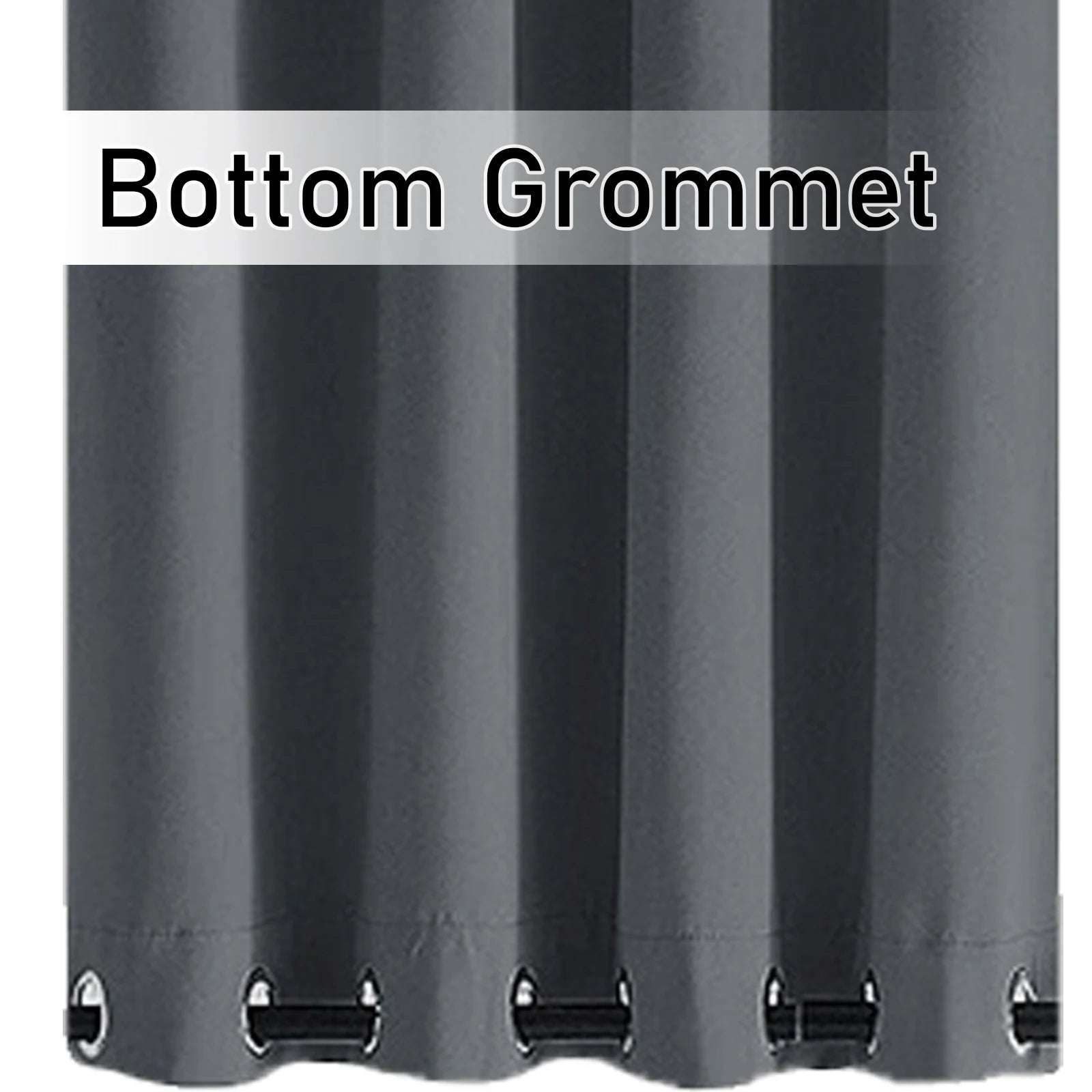 Patio Outdoor Curtain Waterproof Thermal Insulated Double Grommets Sun Block Windproof Window Curtains For Garden Drapes Porch