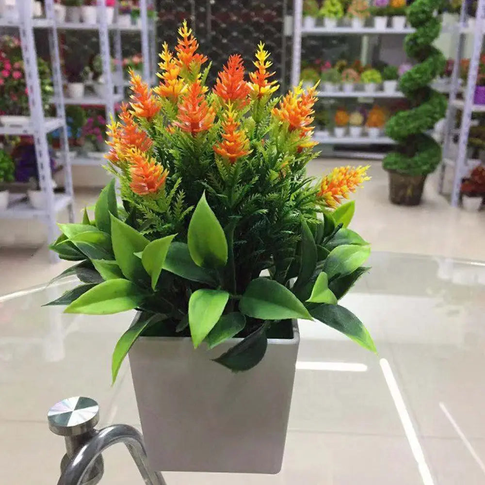 Artificial Flowers Plant Pot