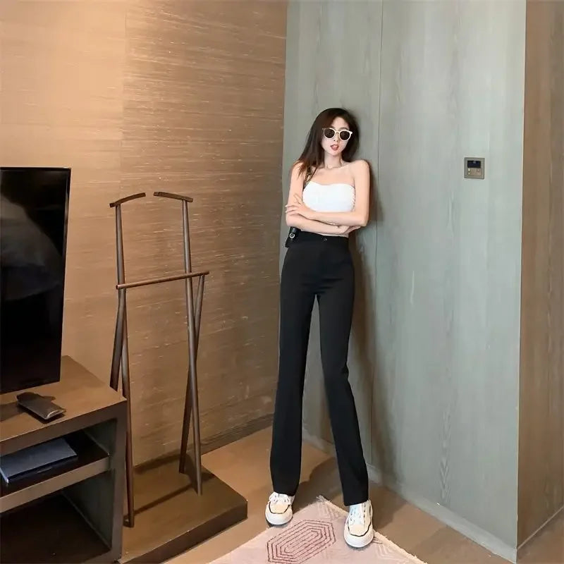 Dress Pants Tailoring Work Woman Trousers Straight Leg Slacks Women Office Trends 2025 Y2k Streetwear 90s Casual Original G Xxl