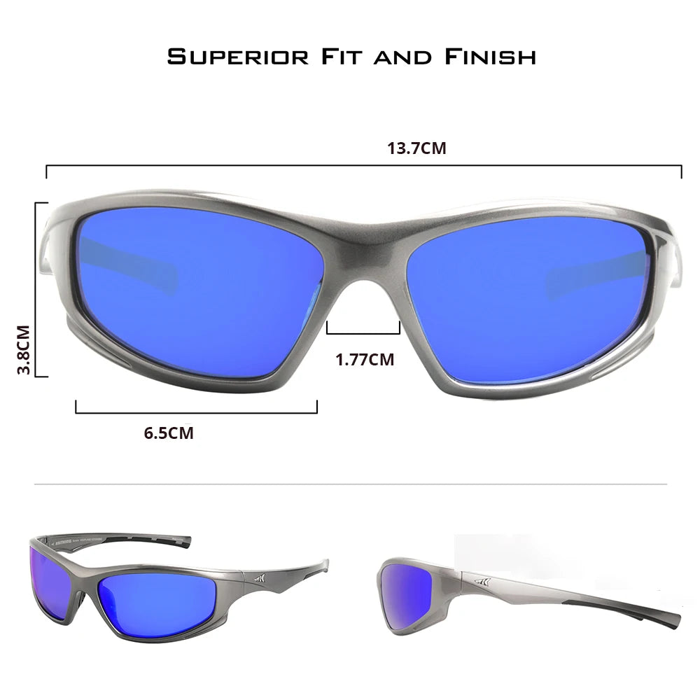 KastKing Seneca Polarized Sport Sunglasses for Men and Women, Ideal for Baseball Fishing Cycling and Running,UV Protection
