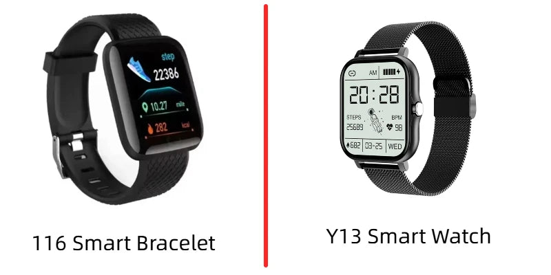 Smart Watch For Men Women Kids Message Remind Music Control Sport Step Calories D13 Smartwatch Alarm Clock 116Plus