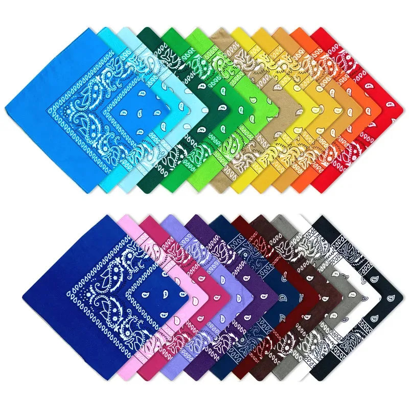 1/2pcs Hip Hop Bandana Man Women Fashion Outdoor Headbands Hair Band Wrist Wraps Hair Scarves High Quality Hair Accessories