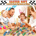 10-48 Pieces Mini Car Set Inertia Pull Back Cars for Boys Plastic Vehicle Model with Container Collection Toy Birthday Gift Kid