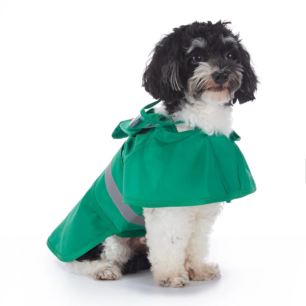 Fashionable Reflective Pet Dog Raincoat Cute Animal Raincoat Pet Hooded Waterproof Jacket Clothes Dog Clothes for Big Dogs