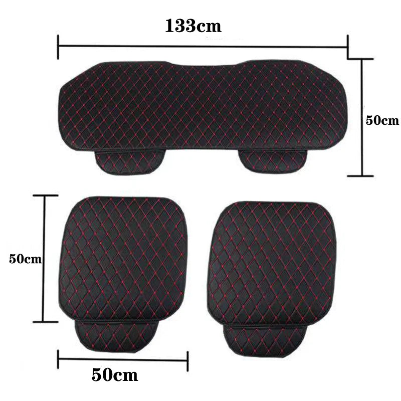 Universal Car Seat Covers PU Leather Seat Cover Auto Interior Accessories Mat Protector Car Leather Support Pad Car Seat Covers