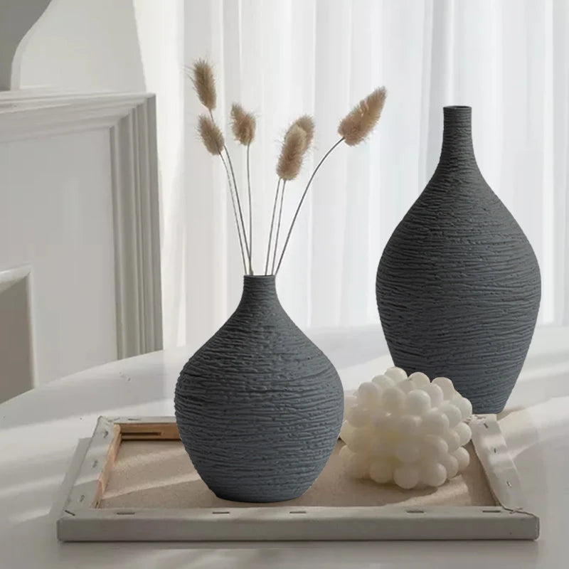 White Ceramic Vase Decoration for Home