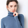 Turtleneck Women Sweater Warm Winter Solid Korean Stretch Slim Lady Jumpers Cashmere Black Sweater Pullover Femme Basic Knitwear