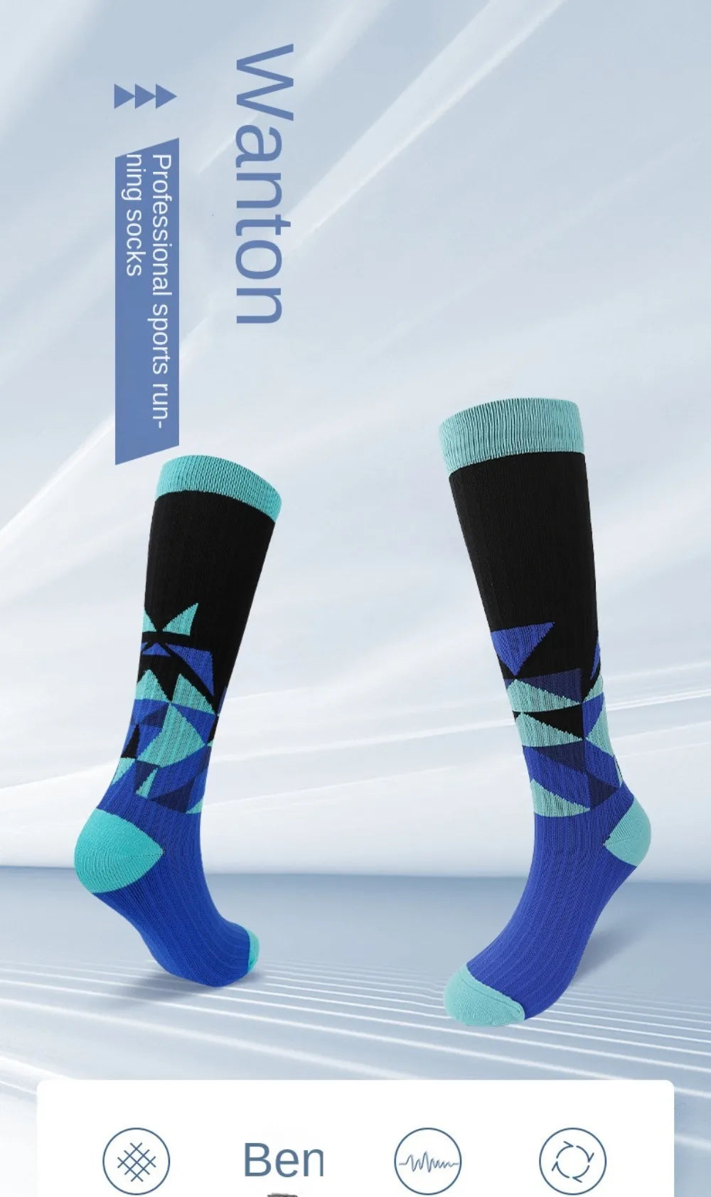 3 Pairs Breathable Mesh Athletic Terry Socks Cushioned Moisture-managing and Durable Reduces Foot for Running Hiking & Sports