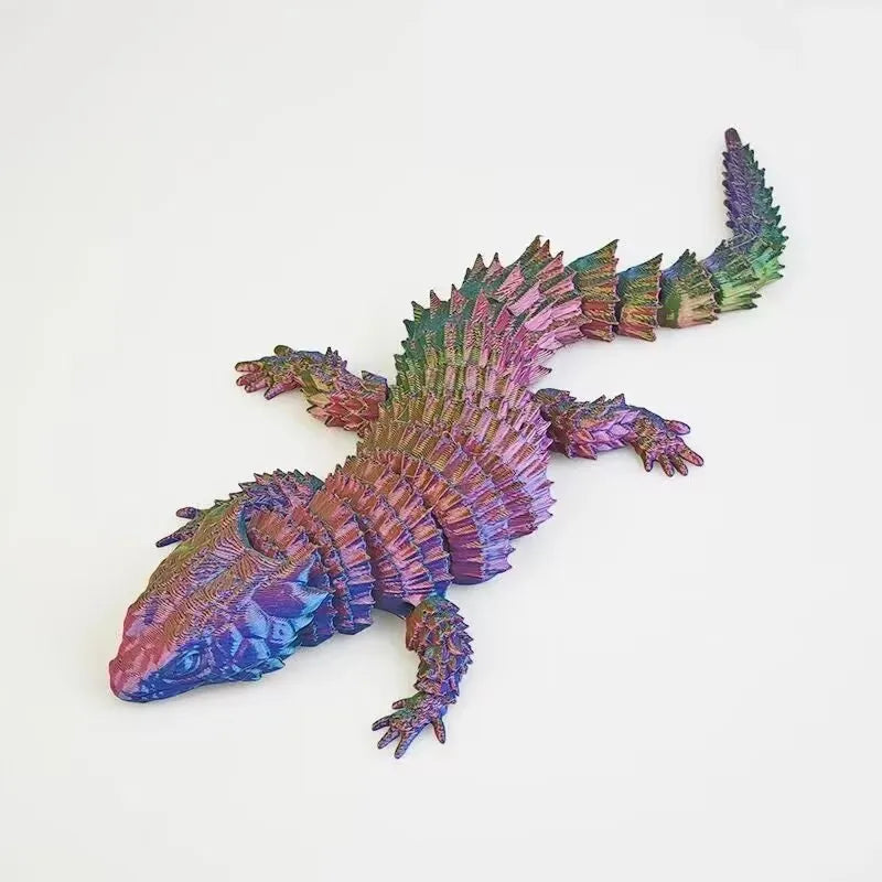 3D Printed Crocodile Articular Movable Funny Gifts Rotatable Office Home Desktop Decorations Crafts Decor Игрушки Для 3D-печати