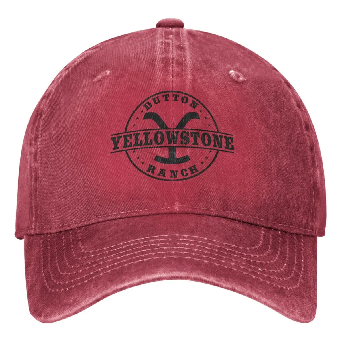 Yellowstones Dutton Ranch Baseball Cap Vintage Logo Hiking Fishing Retro Trucker Hat Unisex Men Fashion Sunshade Baseball Caps