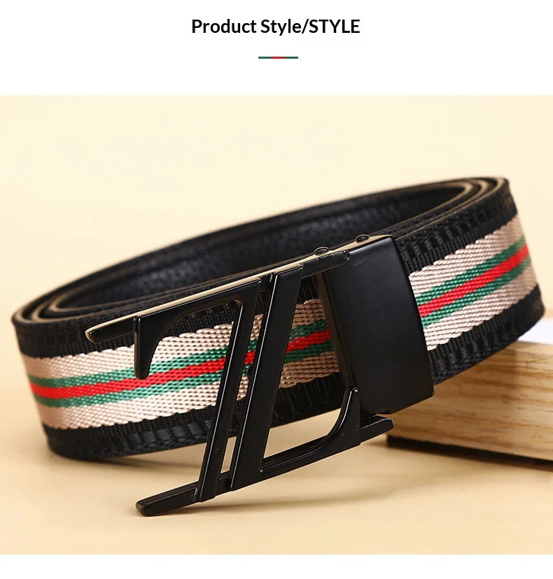 Leather luxury belt for men, stylish and handsome with high quality. Leather belt for women, durable and versatile for jeans.