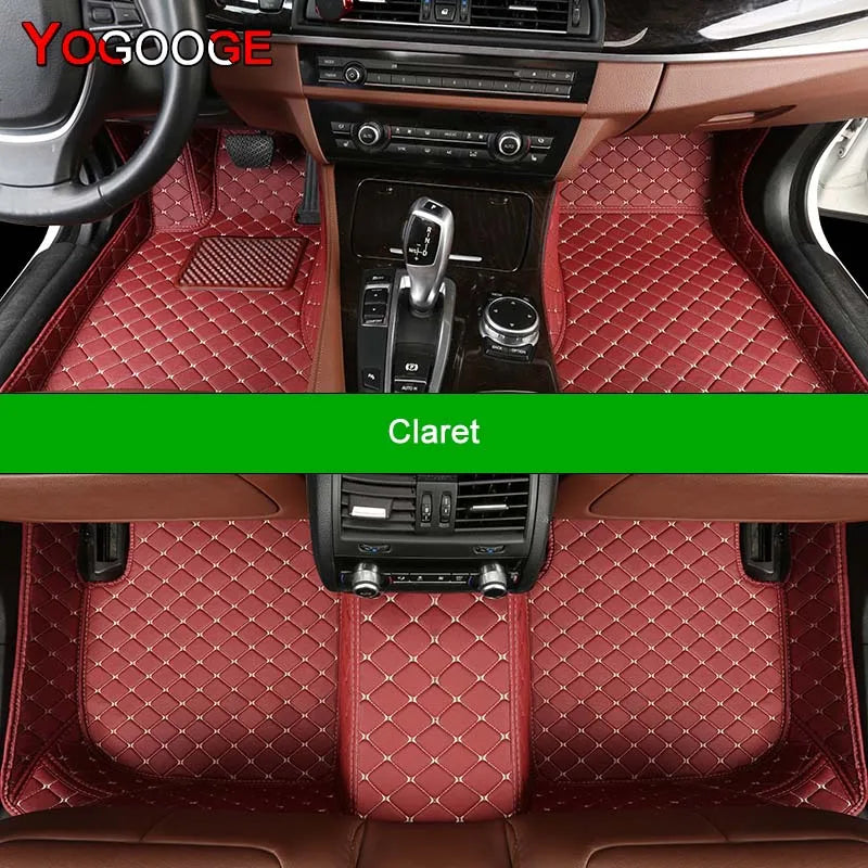 YOGOOGE Custom Car Floor Mats For Subaru Forester 2002-2023 Auto Carpets Foot Coche Accessorie